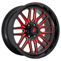 Fuel 1PC Ignite 22X12 ET-43 5x127 78.10 Gloss Black Red Tinted Clear Fälg